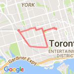 13 km bike route map