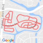 5.27 miles route map