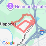 3.5 Alapocas Loop and Woods Run route map