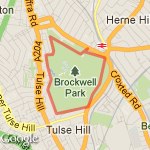 Brockwell Park Circle route map