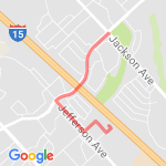 3 miles route map