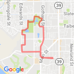 A jog thru the park route map