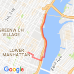 East River 5  route map