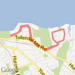 5km with 4/5 hills route map