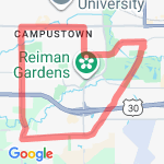 Big 7.2 Lincoln Way Loop route map