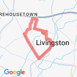 hilly 4 miler route map