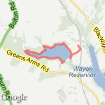 Entwistle resevoir route map