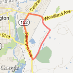 North Seekonk A route map