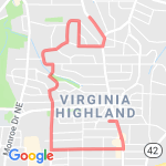 Atlanta Christmas 5K route map