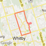 6.5 kms. training route near house route map