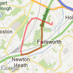 St Mary's, Broadway. Just under 6k route map