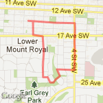 Connaught to Mission Round the Block Loop route map
