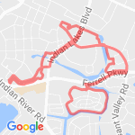 6.82 miles route map