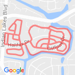 6.06 miles route map