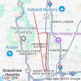 Run My Route - Running Map 8 mile Campus/Clintonville