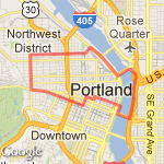 2nd Portland Run route map