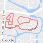 3.52 mile run route map