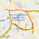 part of 5k fun run route map