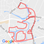 7.22 miles route map