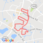 7.35 miles route map