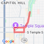 SCinet 5K 2016 route map