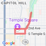 SCinet 5K 2016 route map