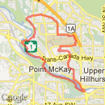 U of Calgary-Varsity-M Mall- Edworthy-Enchanted-Crowchild route map