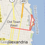 Mt. Vernon Trail route map