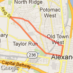 Mini ALX Loop route map