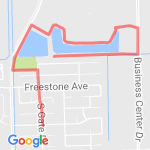 first outdoor run route map