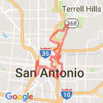 San Antonio TX route map