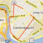 Longer River and Gym route map