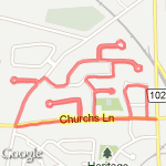 slight change on 5K route map