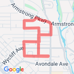 1.74 run from Equinox route map