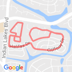 6.2 miles/10k route map
