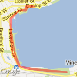 6.7km route for 5km to 10km group route map