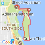 Adler Planetarium 5K route map