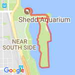 Adler Planetarium 5K route map