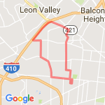 Great Hills! route map