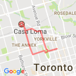 Casa Loma 4K route map