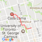 Casa Loma 2.3K  route map