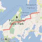 6 mile run to castel hill ave  route map