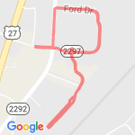 SJWC Snow Shoe Shuffle 5k 2017 route map