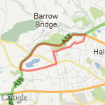 Moss Bank Way/Old Kiln Lane route map