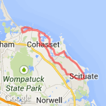 scituate harbor and straits pond ride route map