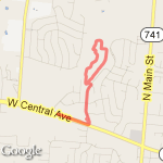 My 20 Minute Run route map