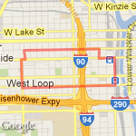 West Loop 2.5mi route map