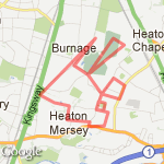 training one - heaton mersey common route map