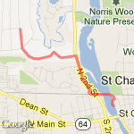 Indian Run route map