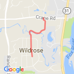 Crane Road route map